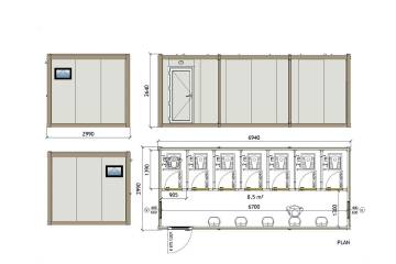 KWD 701 Wc Container